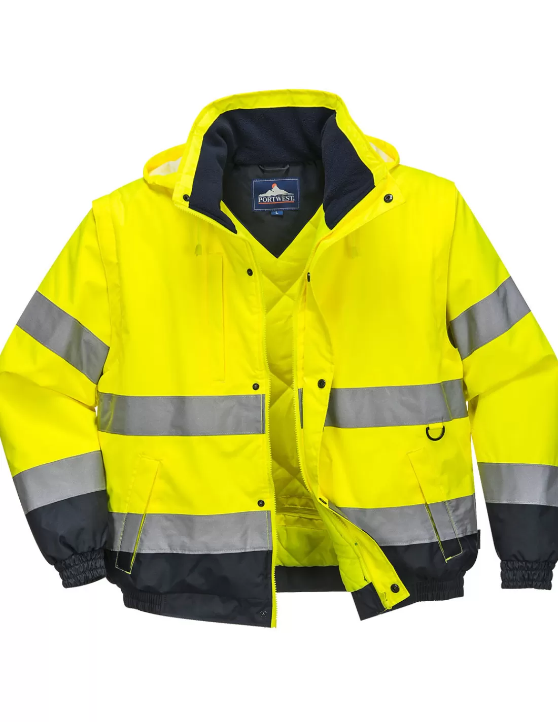 Cheap Blouson Hiver De Signalisation HV EN20471 Classe 3 C468 Portwest Blouson Haute Visibilite | Blousons Chauds