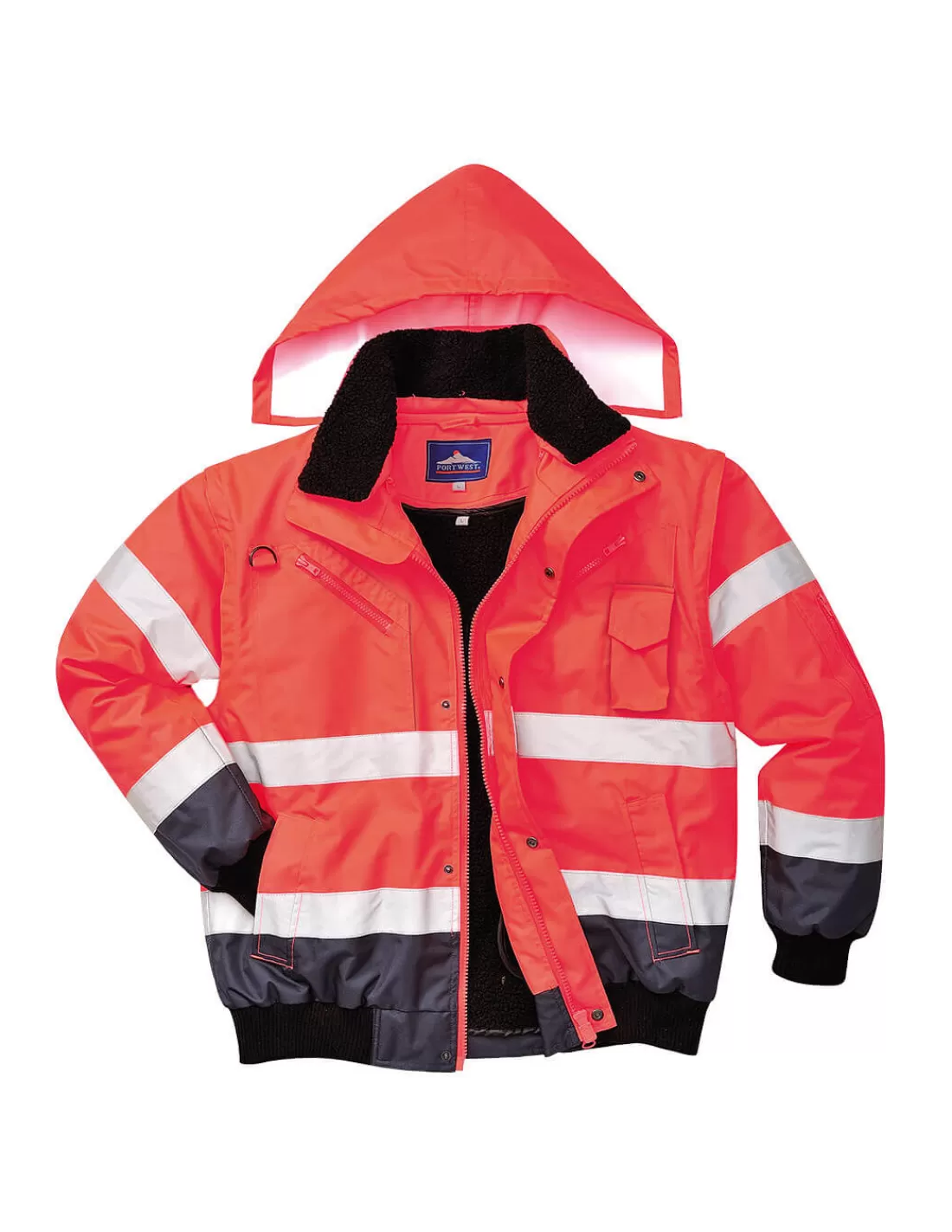 Best Blouson Hiver Haute Visibilité Avec Manches Amovibles EN20471 C465 Portwest Blouson Haute Visibilite