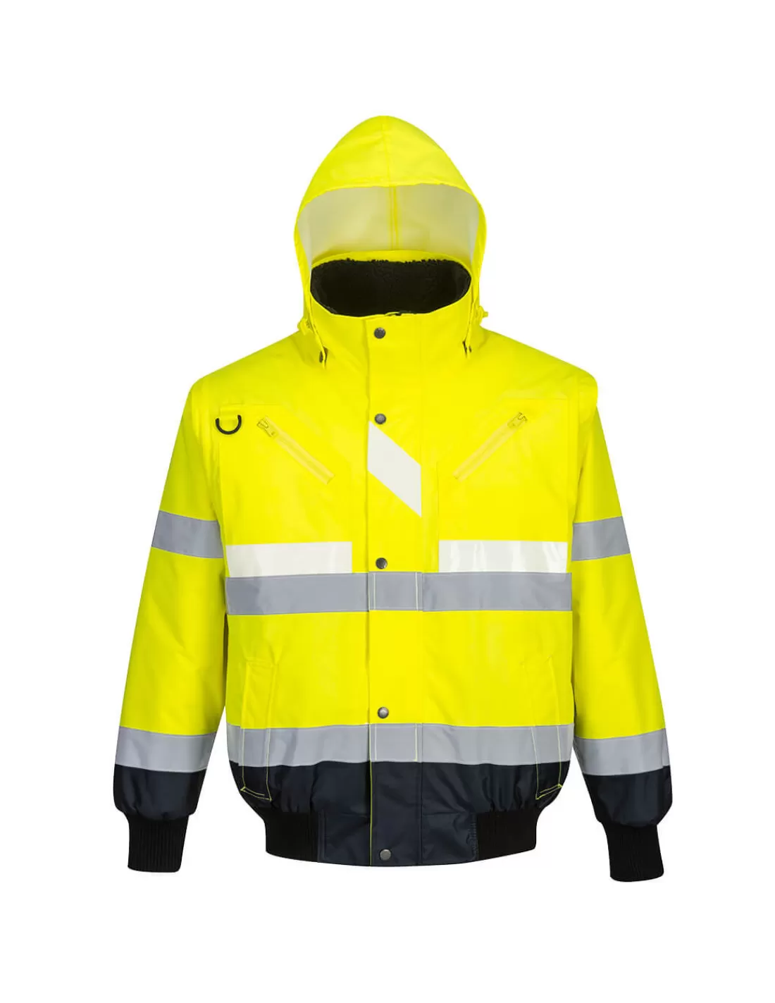 Online Blouson Hiver Haute Visibilité Classe 3 Manches Amovibles G465 Portwest Blouson Haute Visibilite | Blousons Chauds