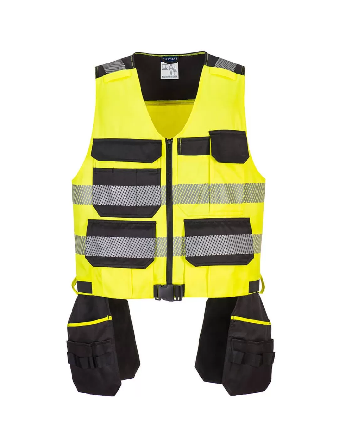 Clearance Bodywarmer Haute Visibilité EN20471 Porte Outils PW308 Portwest Gilet Haute Visibilite