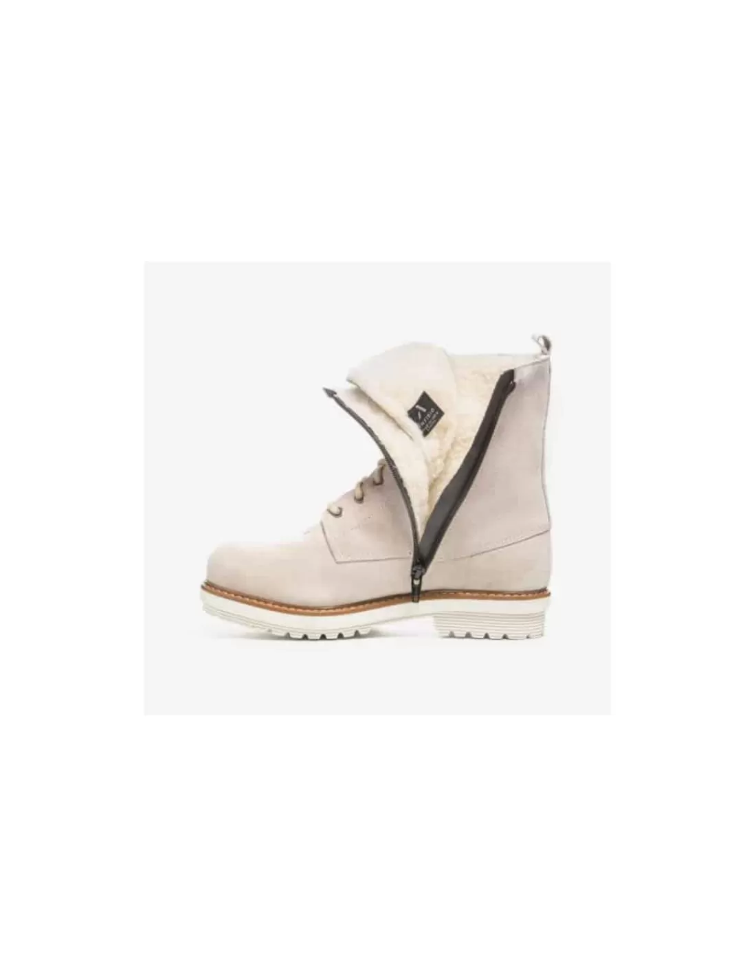 Best Sale Bottes D'hiver Canadiennes Femme Anfibio Bree Cuir Doublées 100% Laine Naturelle Femme Bottes Grand Froid Femme