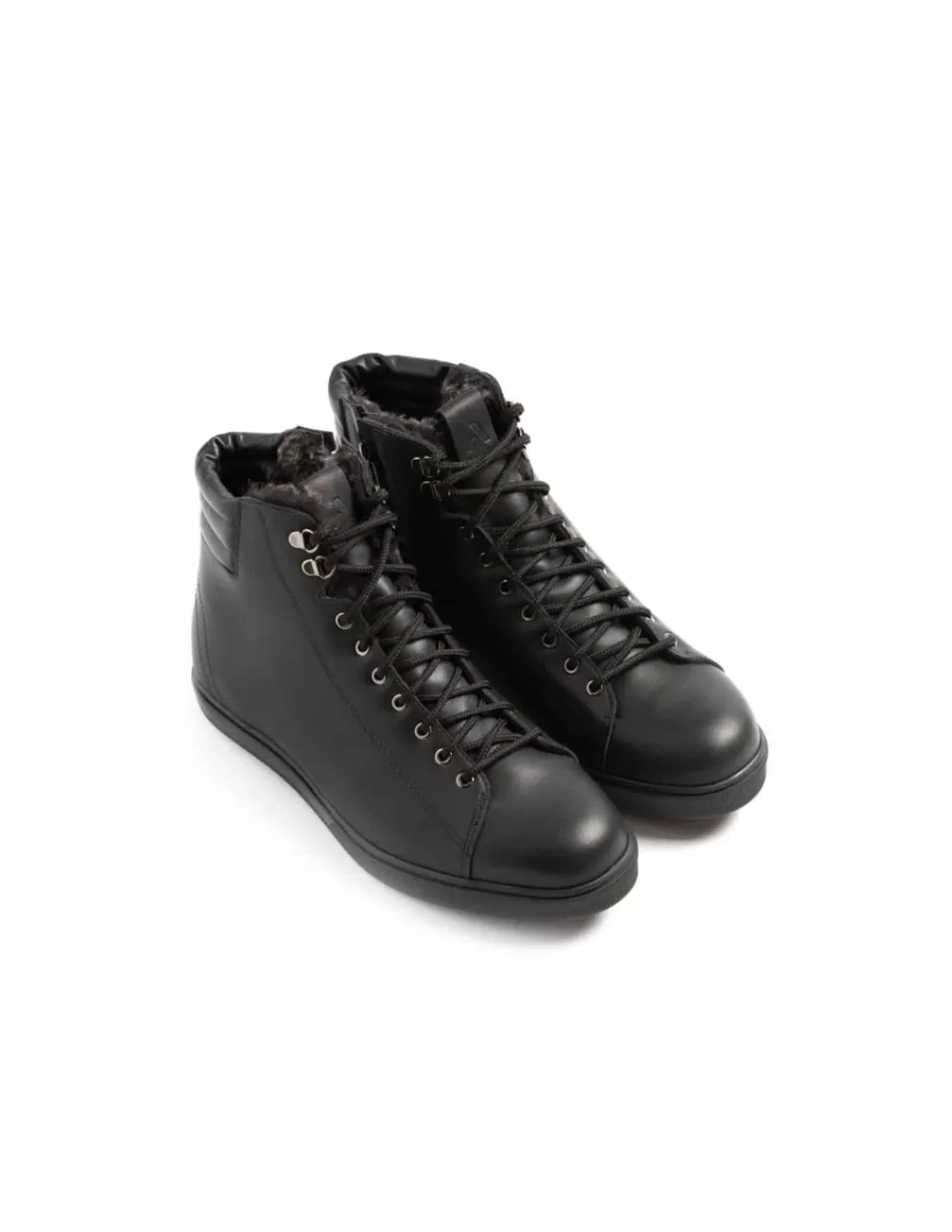 Fashion Chaussures Canadiennes Hiver Cuir Homme Anfibio Matteo Doublées 100% Laine Naturelle Homme Chaussures D'Hiver Homme