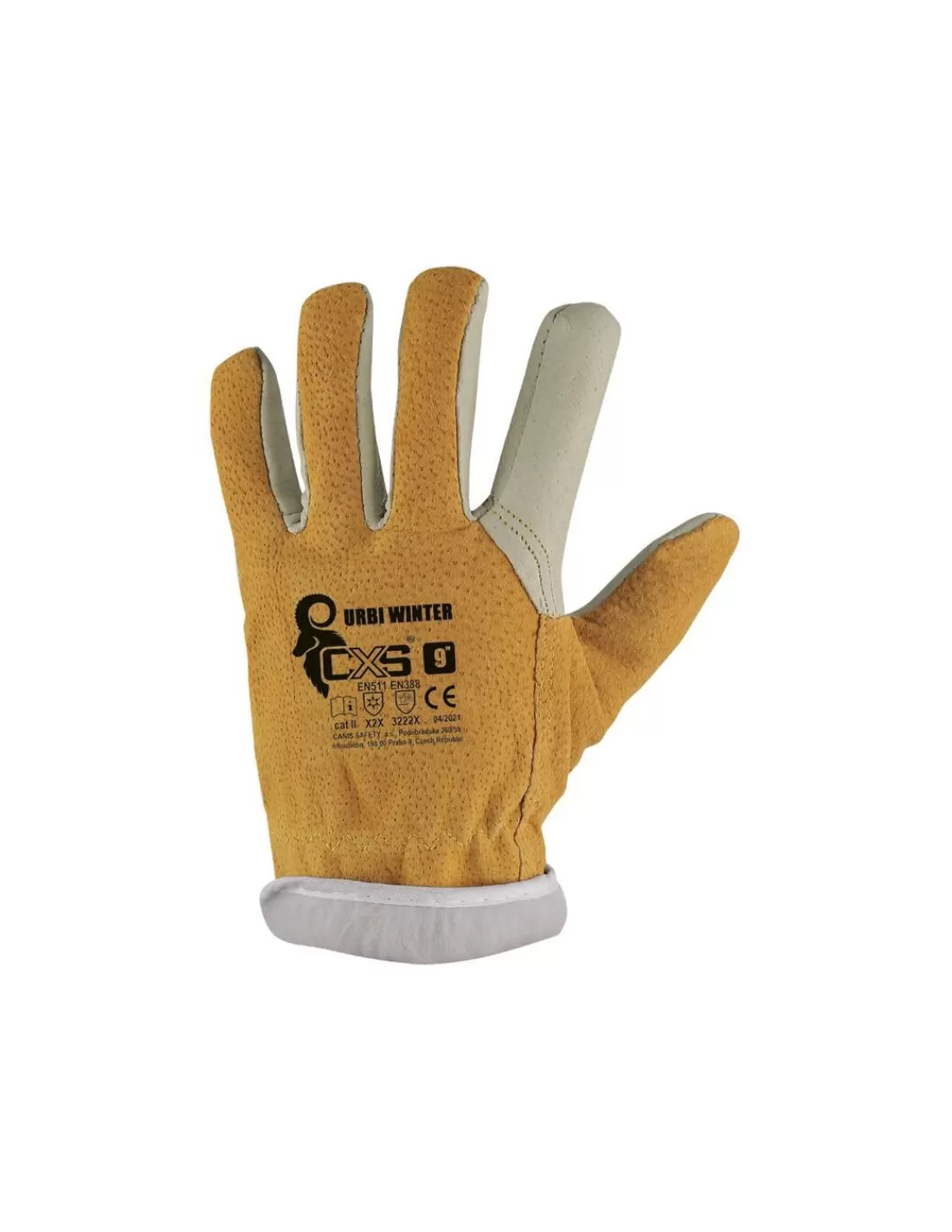 Cheap Gants De Travail Hiver En Cuir Avec Doublure Polaire CXS Homme Gants Grand Froid Pour Homme