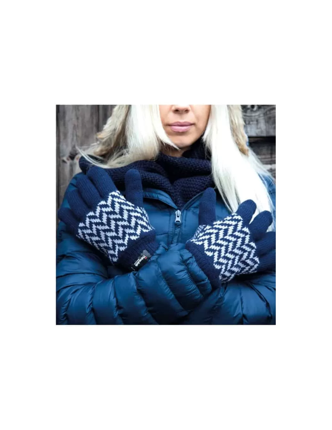 Clearance Gants Femme Hiver Doublés Thinsulate à Motifs Femme Gants Grand Froid Pour Femme