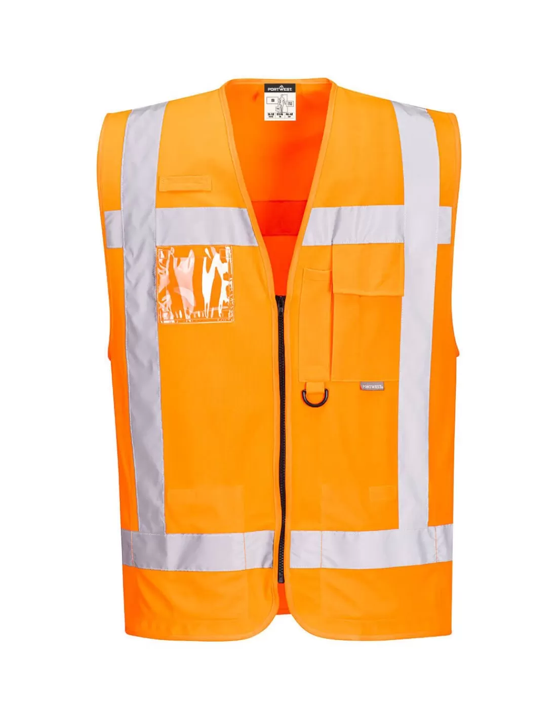 Store Gilet Zippé Multipoches Norme EN20471 Classe 2 R476 Portwest Gilet Haute Visibilite