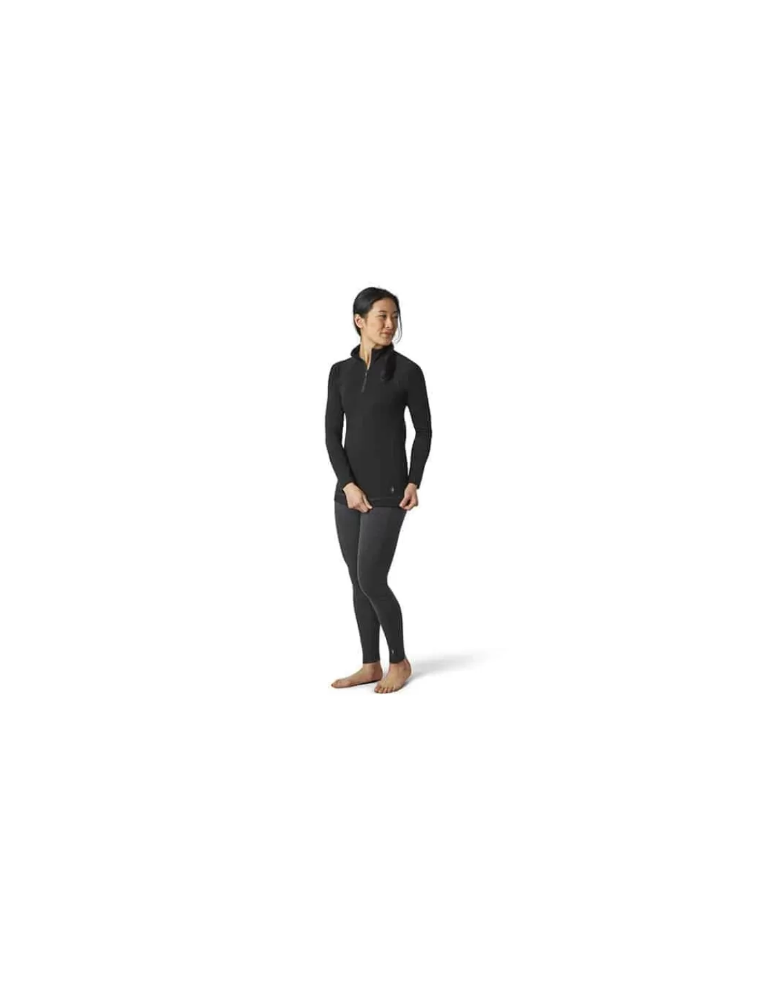 Best Sale Maillot Thermique Zippé En Laine Mérinos Femme Smartwool Femme Sous-Vêtements Thermiques Femme