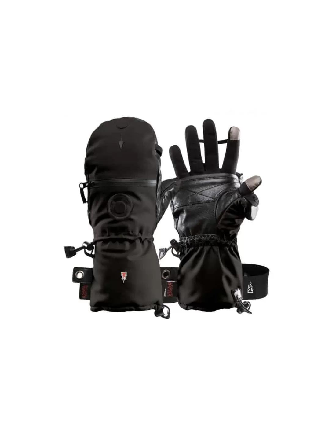 Cheap Moufle Unisexe Chauffantes Convertible Avec Sous Gant Tactile Intégré Et Chaufferettes Femme/Homme Moufles | Gants Grand Froid Pour Femme