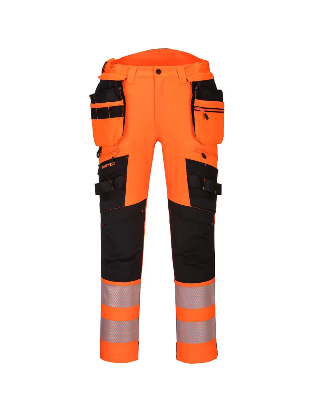 Shop Pantalon De Travail Strech Hi Vis DX442  Portwest Pantalon Haute Visibilite