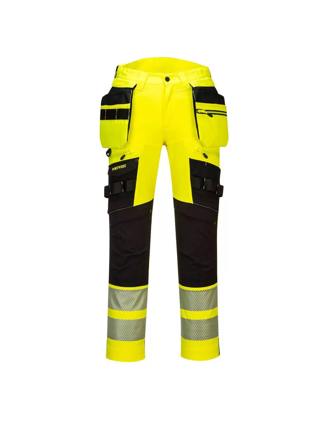 Shop Pantalon De Travail Strech Hi Vis DX442  Portwest Pantalon Haute Visibilite