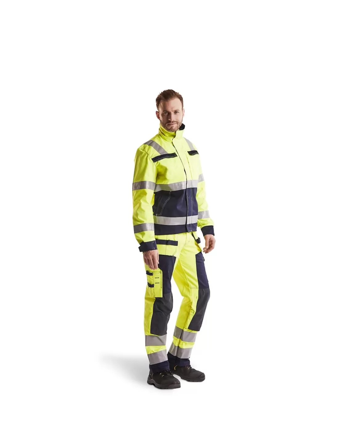 Shop Pantalon Multi Risques Haute Visibilité Résiste à L'huile, L'eau Et La Saleté 1579 Blaklader Pantalon Haute Visibilite | Pantalon De Pluie Haute Visibilite