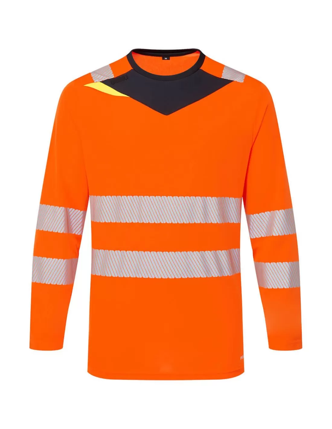 New T-shirt Hi Vis Manches Longues  Bandes Segmentées DX416 Portwest T-Shirt Haute Visibilite