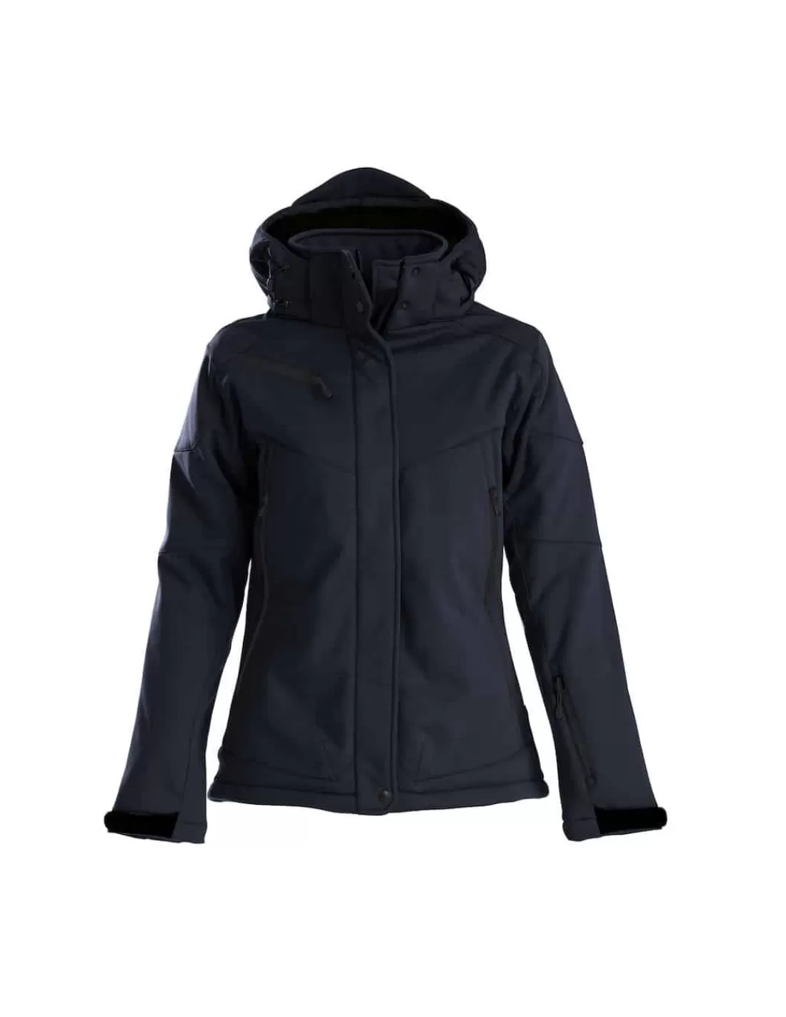 New Veste D'Hiver Softshell Doublée Avec Capuche Amovible Femme Printer Femme Vestes Femme