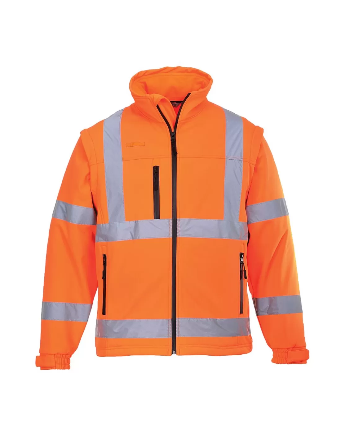 Hot Veste Softshell Haute Visibilité Manches Amovibles Classe 3 S428 Portwest Homme Veste Softshell Haute Visibilite | Vestes Homme
